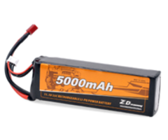 ZD Racing 11,1V 5000MAH 35C Li-Po-batterij met T-plug