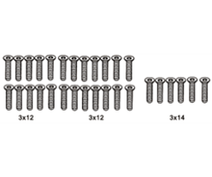 ZD Racing Flat Head Screws Set M3 (size 12 & 14)