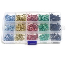 Hobby Detail 260 stuks metalen RC-carrosserie R-vormige clips in vijf verschillende kleuren