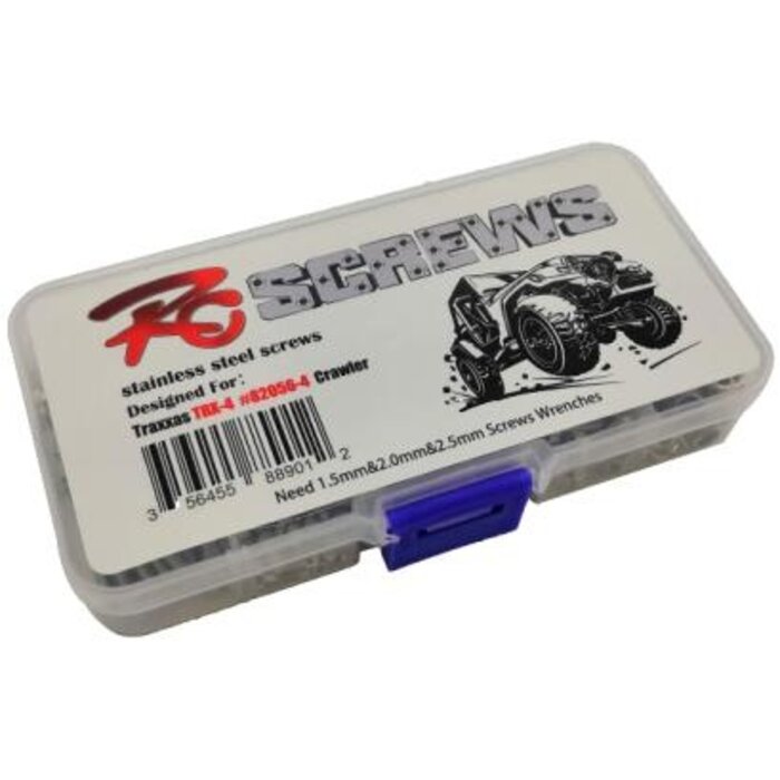 Hobby Detail Stainless Steel Screw Set Box - total 387pcs