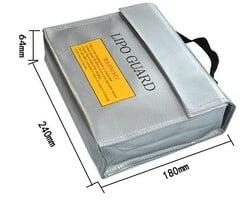 Hobby Detail Brandwerende explosieveilige Lipo-batterijhoes /-tas 240x65x180mm