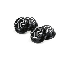 RovanSports Closed wheel tyre nuts with logo made of CNC aluminum (4 pcs.) in silver or red