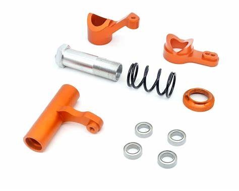 ZD Racing CNC Aluminium Steering Assembly Set – Oranje – MT-8 / EX-07 / DBX-07