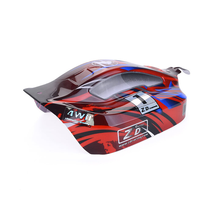 ZD Racing 8279 PVC body Red for Pirates3 BX-8E 08421 9020 buggy (1 piece)