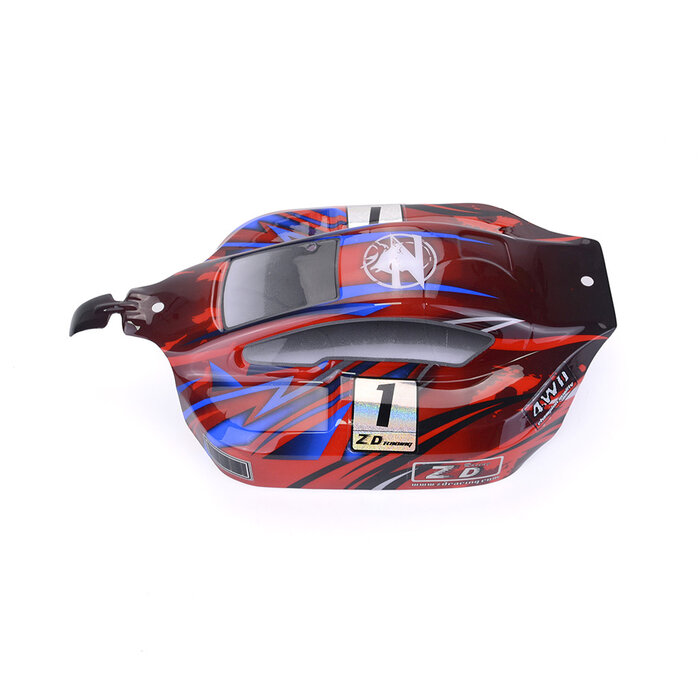 ZD Racing 8279 PVC body Rood voor Pirates3 BX-8E 08421 9020 buggy (1 stuk)