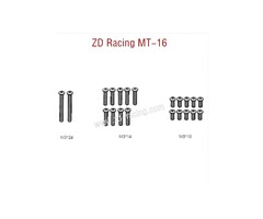 ZD Racing MT16 Schroeven M3x10 & M3x14 & M3x24