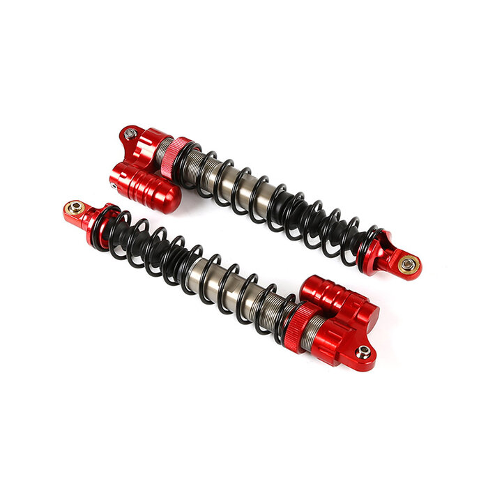 RovanSports BAHA CNC Full Metal Frontstoßdämpfer 8mm mit Buffer in zwei Farbvarianten: Rot und Silber