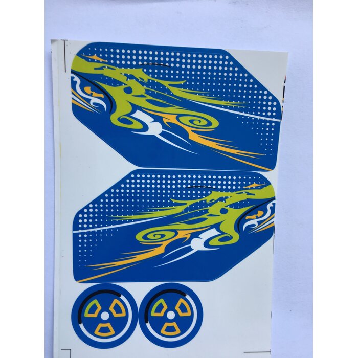 BAHA 5B rear wing set / wing complete wing with all accessories to assemble and with side stickers in various colors