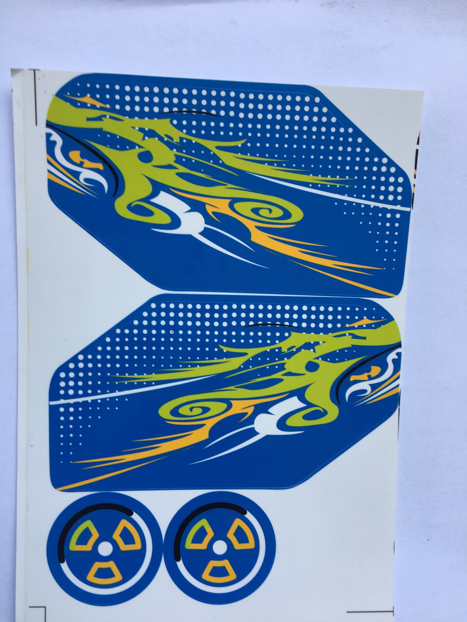 BAHA 5B rear wing set / wing complete wing with all accessories to assemble and with side stickers in various colors