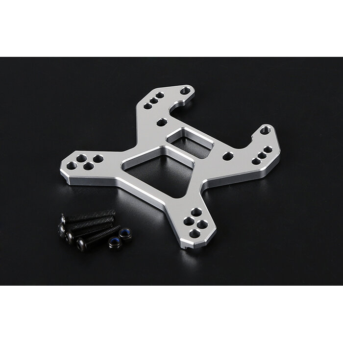 RovanLosi LT / Losi 5ive-T CNC Aluminium Vorderer Stoßdämpferhalter (Silber)