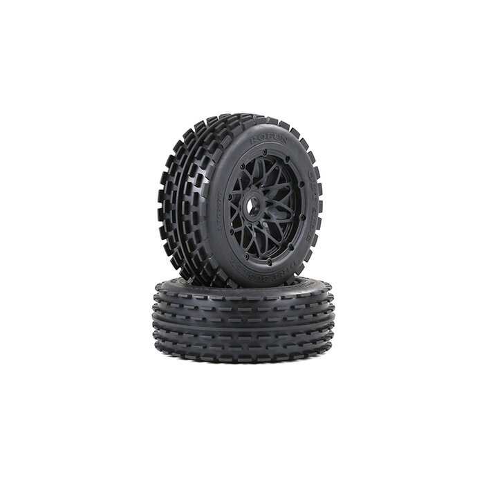 RovanSports Rofun Out Side Dirt Buster 5B Thickened Front Off-Road Tyres Set with Beadlocks – 170×60 (2pcs)