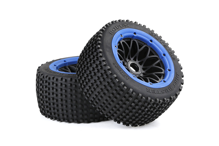 RovanSports Rofun Out Side Dirt Buster 5B Verstärkte Off-Road Hinterreifen Small Pins mit Beadlocks – 170×80 (2 Stück)