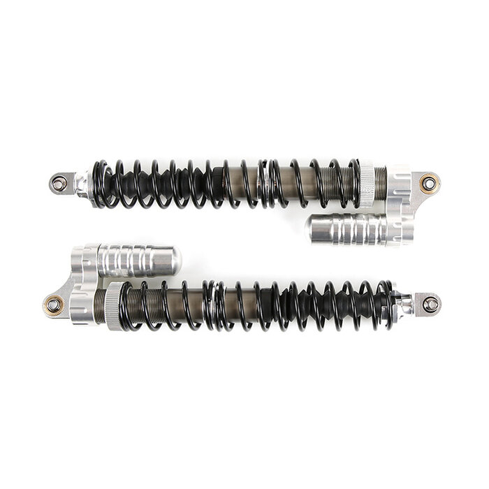 RovanSports BAHA 5B New CNC Vollmetall 8mm Buffer Hintere Stoßdämpfer Set (1 Set) – Rot / Silber