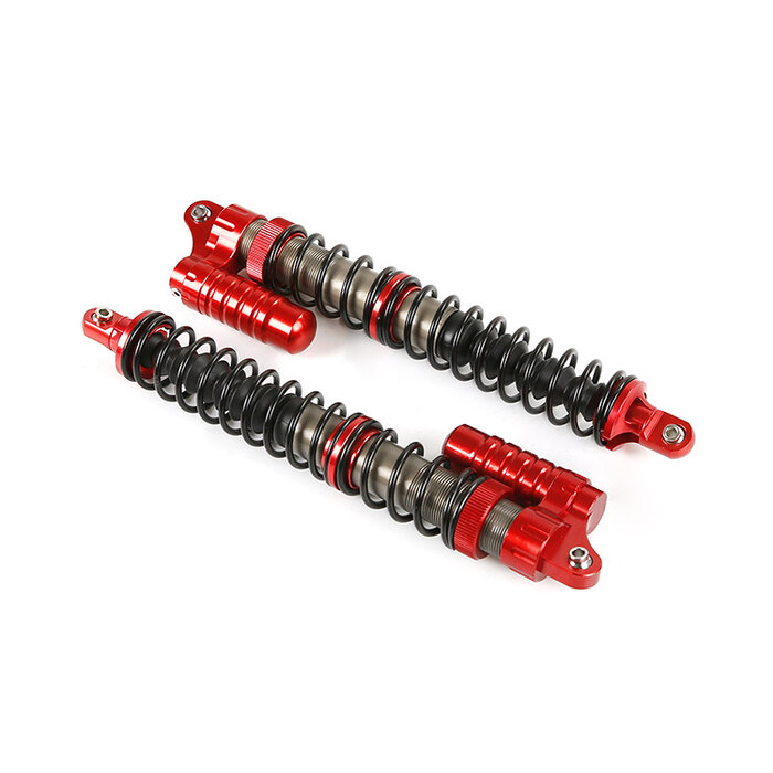 RovanSports BAHA 5B New CNC Full Metal 8mm Buffer Rear Shock Absorber Set  / Schokbreker (1 set) – verkrijbaar in rood en zilver