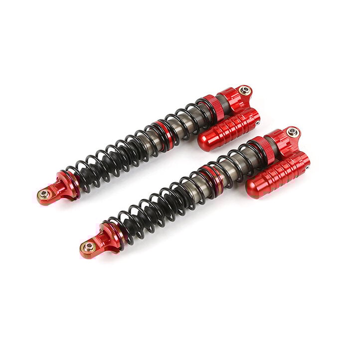 RovanSports BAHA 5B New CNC Full Metal 8mm Buffer Rear Shock Absorber Set  / Schokbreker (1 set) – verkrijbaar in rood en zilver