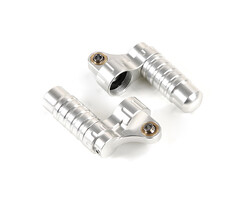 RovanSports BAHA 5B CNC Metall Hinterer Stoßdämpferhalter mit Dämpfungskammer (1 Set) – Rot / Silber / Orange