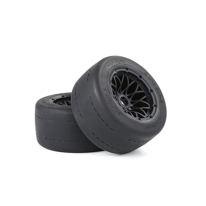 RovanSports BAHA 5B Gen.2 rear Slick Tyres Set with Beadlocks – 170×60 (2pcs)