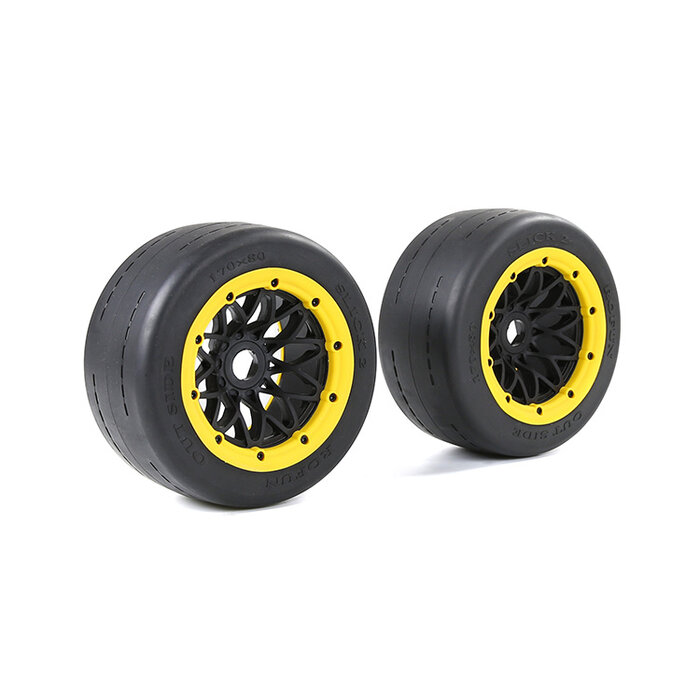 RovanSports BAHA 5B Gen.2 Achterbanden Slick Set met Beadlocks – 170×80 (2 stuks)