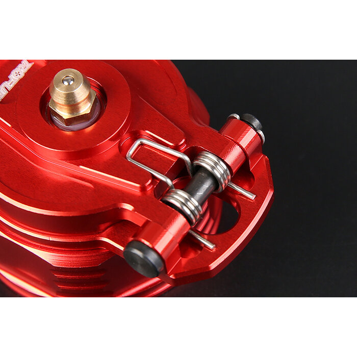 RovanSports CNC Leak Proof Tankdeckel – Universal – Aluminium – Silber / Rot (1 Stück)