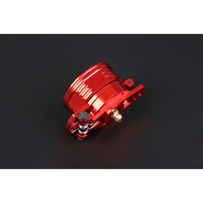 RovanSports CNC Leak Proof Tankdeckel – Universal – Aluminium – Silber / Rot (1 Stück)