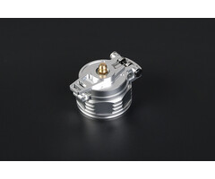 RovanSports CNC Leak Proof Tankdeckel – Universal – Aluminium – Silber / Rot (1 Stück)