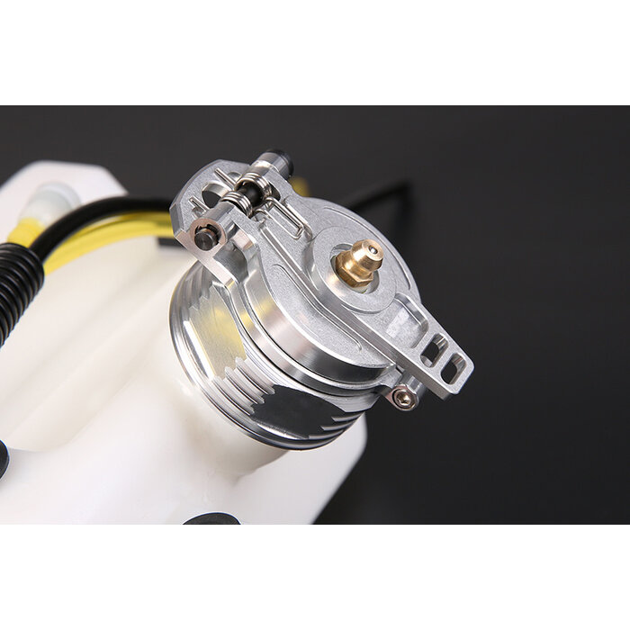 RovanSports CNC Leak Proof Tankdeckel – Universal – Aluminium – Silber / Rot (1 Stück)