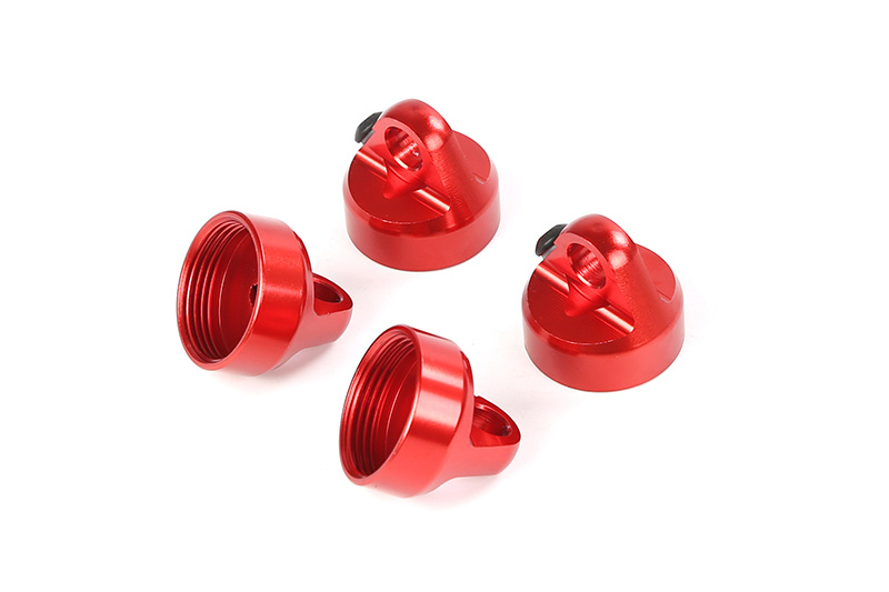 RovanLosi Aluminium Bovenkap Schokdemper 10mm voor Rovan LT of Losi 5ive-T Modellen – Verkrijgbaar in Rood, Zwart of Blauw. Let op geleverd per stuk