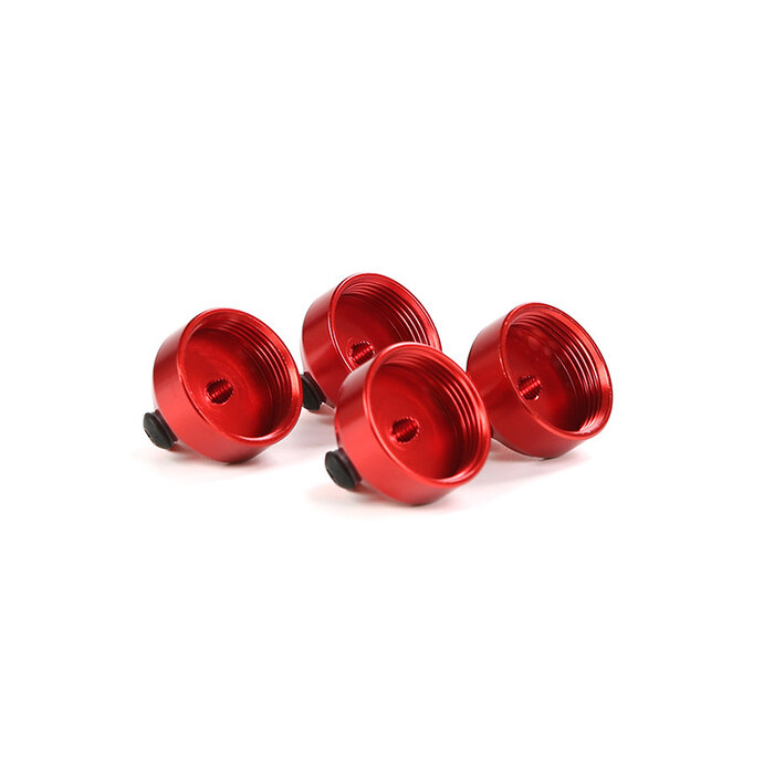 RovanLosi Aluminium Stoßdämpferkappe 10mm für Rovan LT oder Losi 5ive-T Modelle – Erhältlich in Rot, Schwarz oder Blau - Hinweis: Geliefert pro 1 Stück.