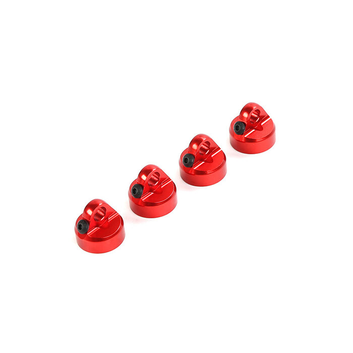 RovanLosi Aluminium Stoßdämpferkappe 10mm für Rovan LT oder Losi 5ive-T Modelle – Erhältlich in Rot, Schwarz oder Blau - Hinweis: Geliefert pro 1 Stück.
