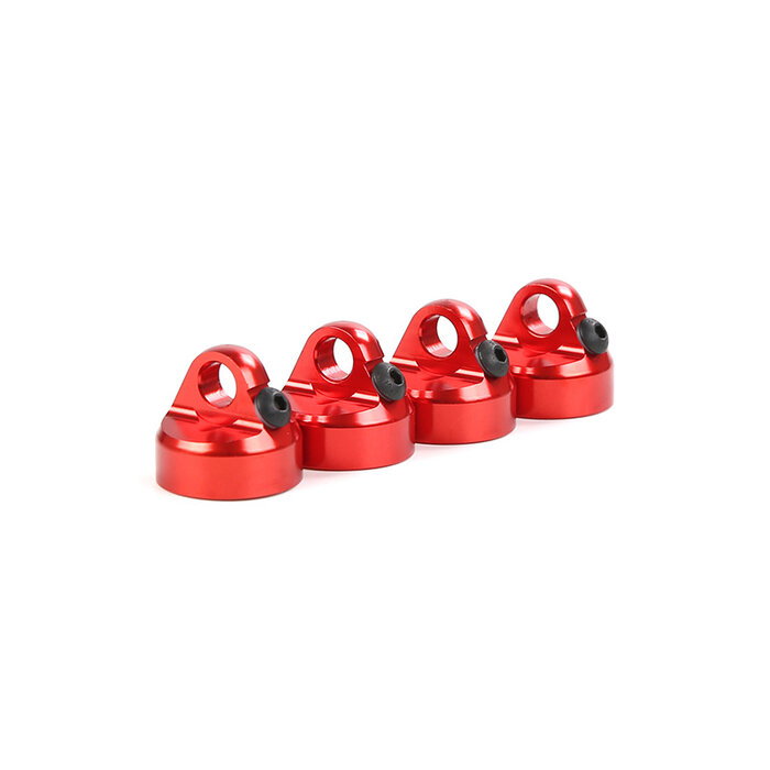 RovanLosi Aluminium Stoßdämpferkappe 10mm für Rovan LT oder Losi 5ive-T Modelle – Erhältlich in Rot, Schwarz oder Blau - Hinweis: Geliefert pro 1 Stück.