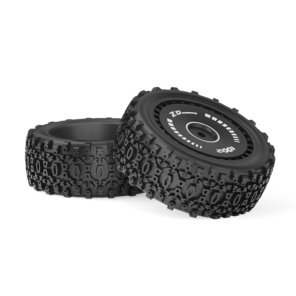 ZD Racing BX-12 12mm Pre-Gelijmde Banden Set (2 stuks)