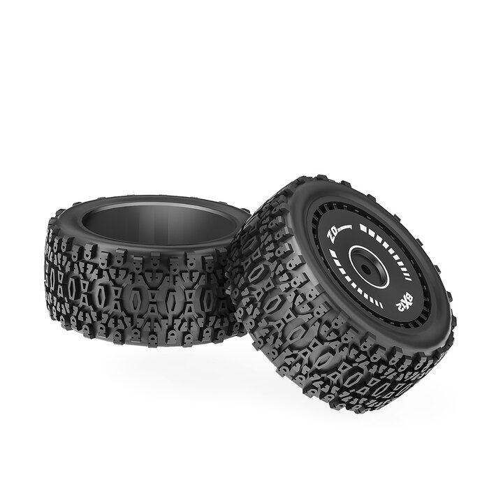 ZD Racing BX-12 Rear Tire Assembly Set (2 pcs)