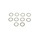 10421-S Sluitringen Ø8 × Ø3.2 × 0.5 mm (Set 10 stuks)