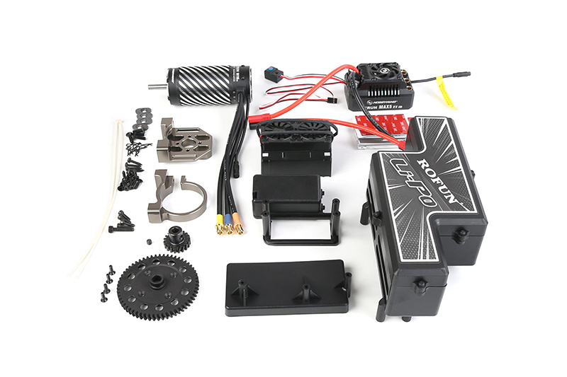 RovanLosi LT/V5 Oil-to-Electric Conversion Kit Standard Edition – Hobbywing MAX5 HV G2 Sensor Power System