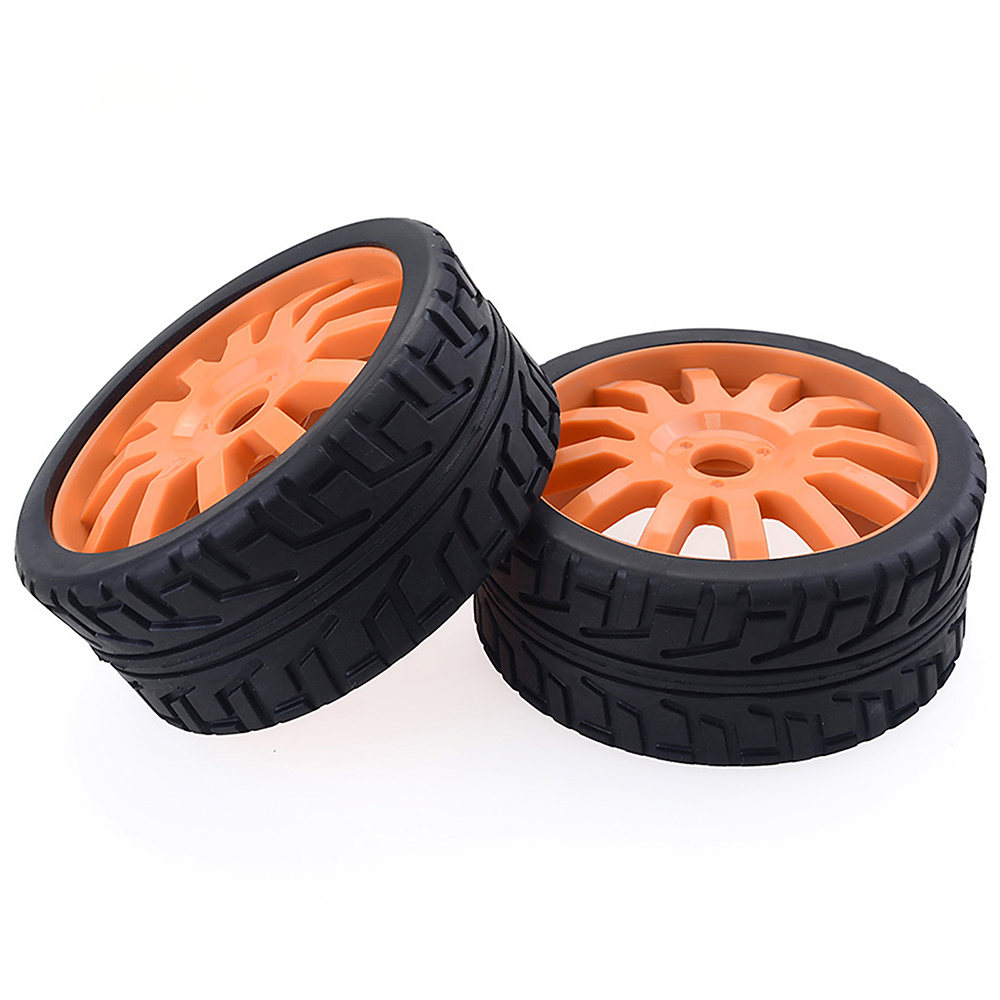 ZD Racing 1/8 Scale On-Road Wheels & Tires Set MT-8 – 12-Spoke Design – Available in White, Orange and Black (2 st.)