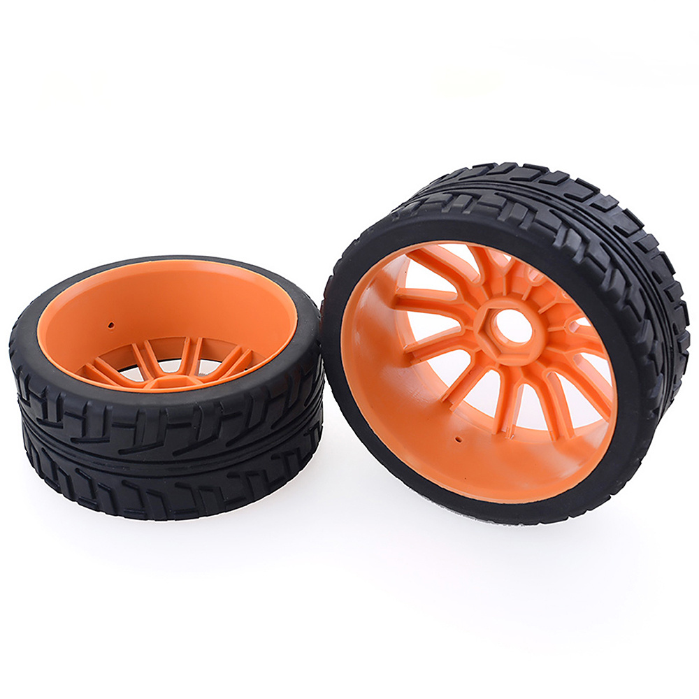 ZD Racing 1/8 On-Road Velgen & Banden Set MT-8 – 12-Spaaks Design verkrijgbaar in wit, oranje en zwart (2pcs)