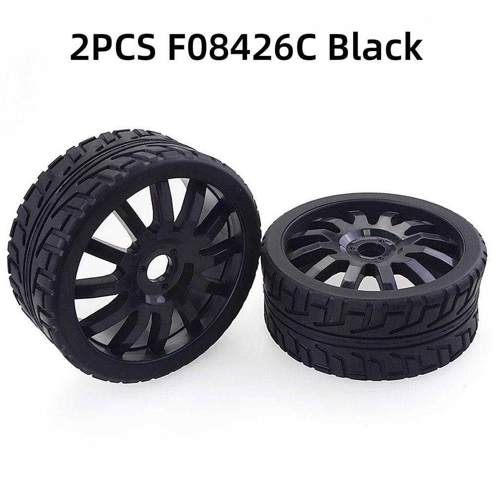 ZD Racing 1/8 Scale On-Road Wheels & Tires Set MT-8 – 12-Spoke Design – Available in White, Orange and Black (2 st.)