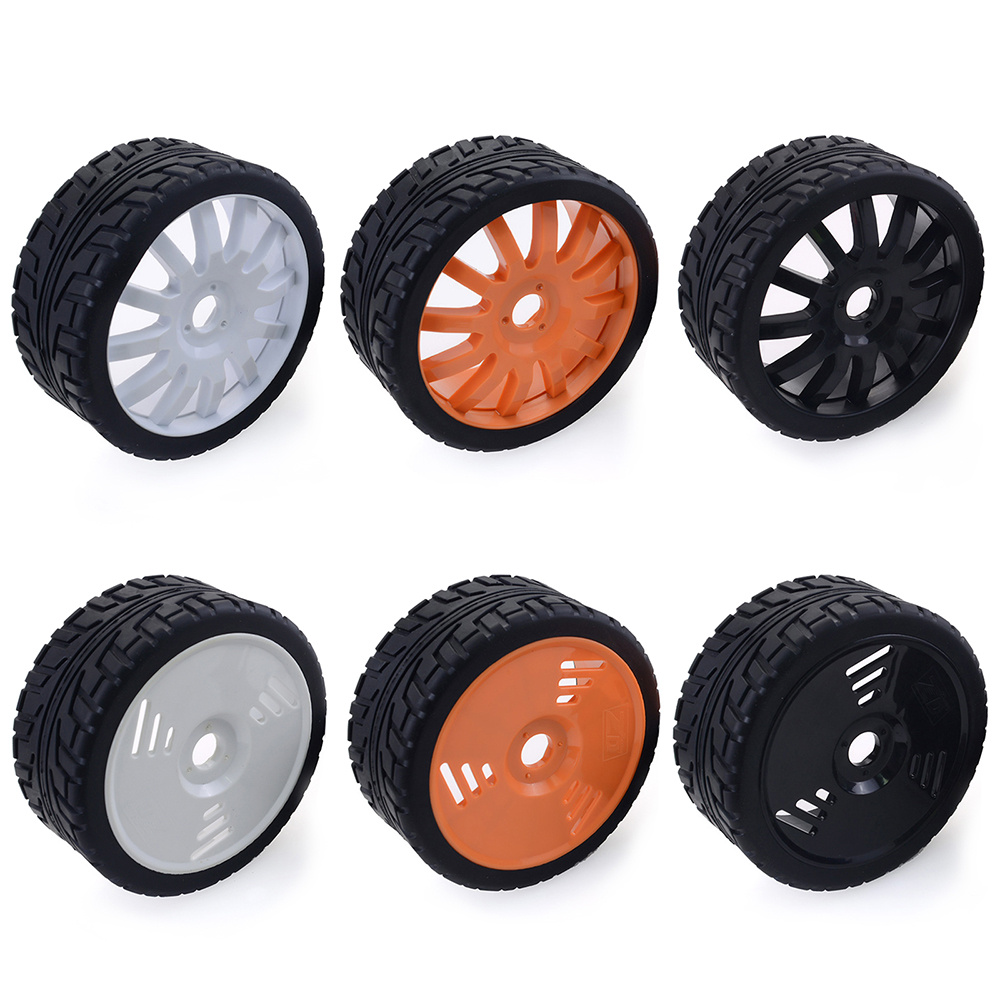 ZD Racing 1/8 On-Road Felgen- & Reifenset MT-8 – 12-Speichen Design – Erhältlich in Weiß, Orange und Schwarz (2 st.)