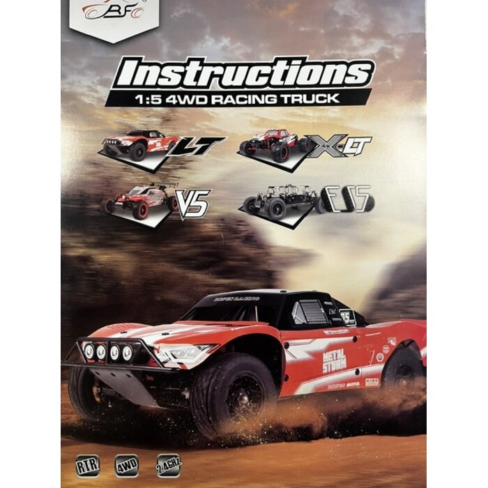 RovanSports LT / XLT / Losi /  V5 Original Manual