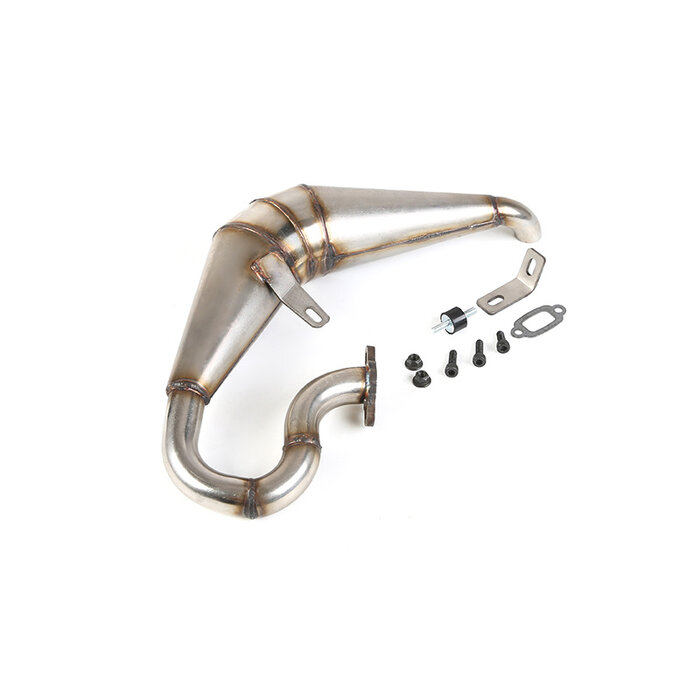 RovanLosi Stainless Steel Exhaust Pipe for Rovan LT / V5 and Losi 5ive-T Models