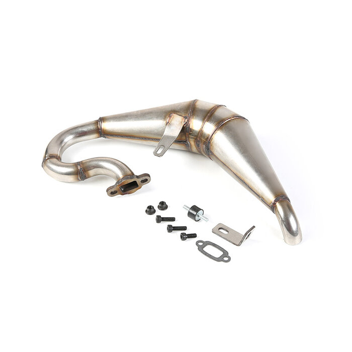 RovanLosi Stainless Steel Exhaust Pipe for Rovan LT / V5 and Losi 5ive-T Models