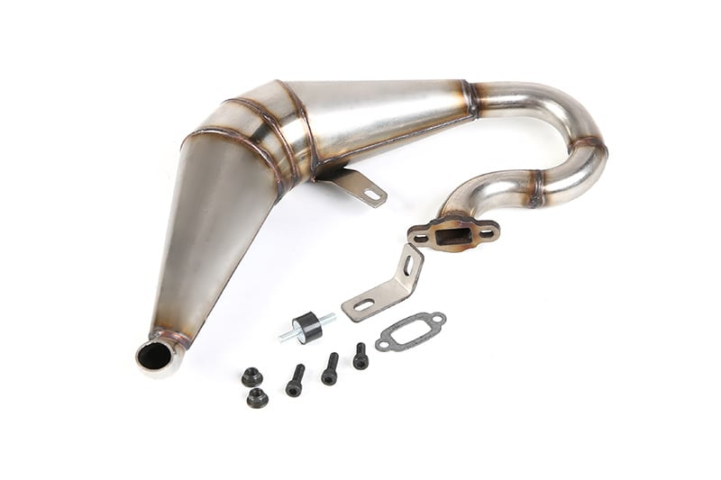 RovanLosi RVS Uitlaatpijp voor Rovan LT / V5 en Losi 5ive-T Modellen – Stainless Steel Exhaust Pipe