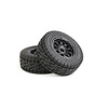 RovanLosi AT (All Terrain) Tire Set (2 Pieces) with Beadlock Wheels for Rovan LT, Losi 5ive-T, V5 and 5S Models