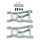 CNC Aluminum Front Suspension Arms for 1/10 DBX-10 - In several colors