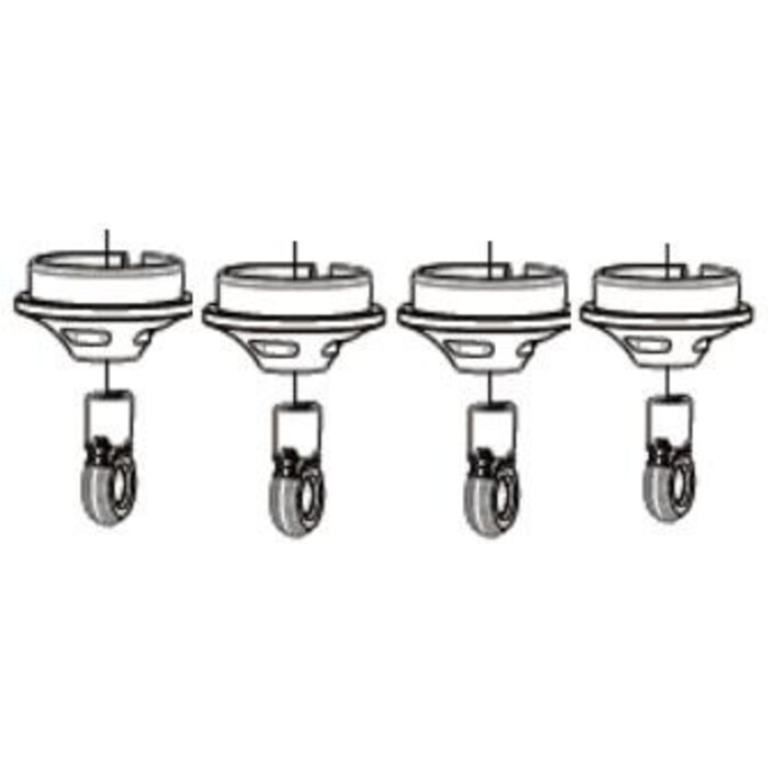 ZD Racing MX-07 Onderste Schokdemperbevestiging – 4 stuks