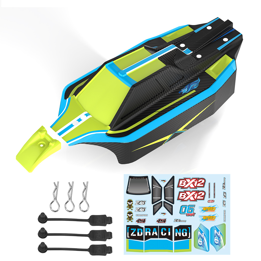 ZD Racing BX-12 PVC Carrosserie met Stickerset – Groen of Oranje