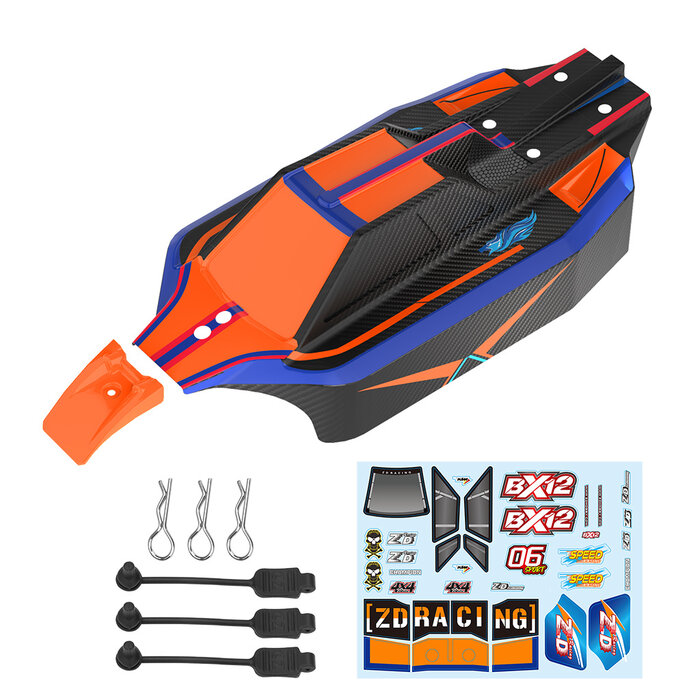 ZD Racing BX-12 PVC Carrosserie met Stickerset – Groen of Oranje