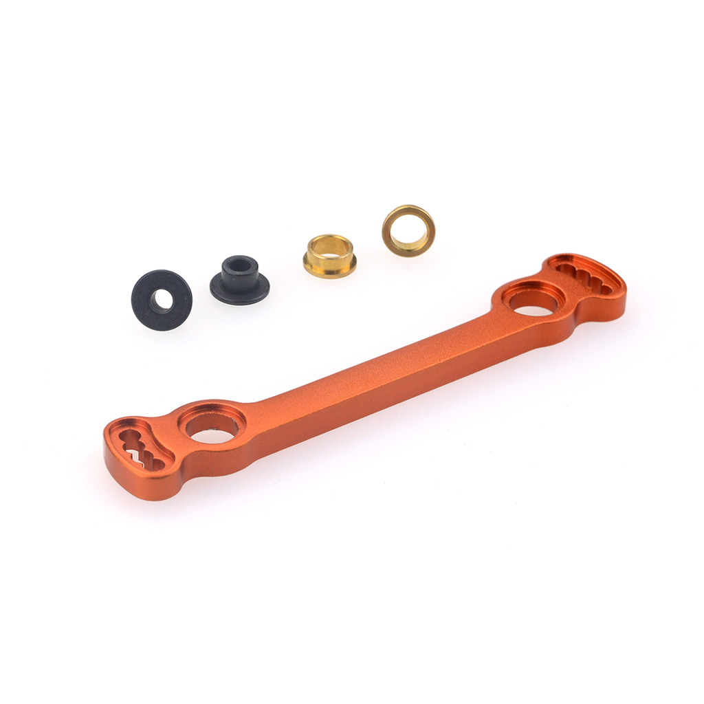 ZD Racing 8146 CNC Aluminium Steering Connecting Plate – Orange / Titanium