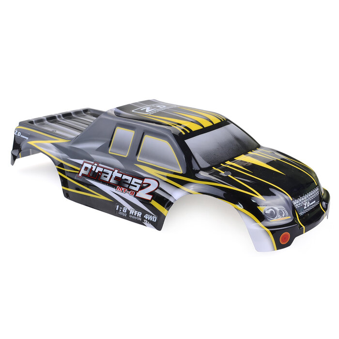 ZD Racing MT-8 Pirates2 1/8 Monster Truck Carrosserie – Zwart/Geel