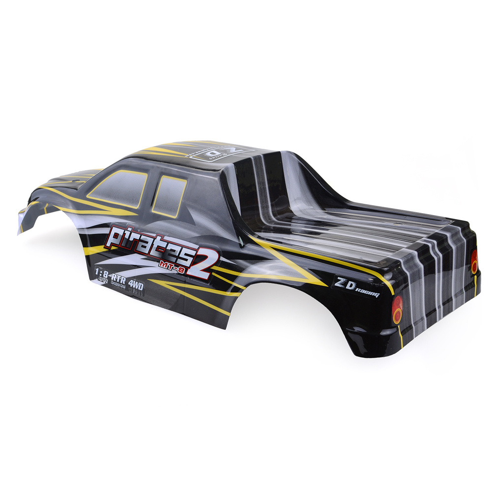 ZD Racing MT-8 Pirates2 1/8 Monster Truck Carrosserie – Zwart/Geel